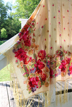 Load image into Gallery viewer, Early 1900s Floral Piano Shawl Antique Shrug