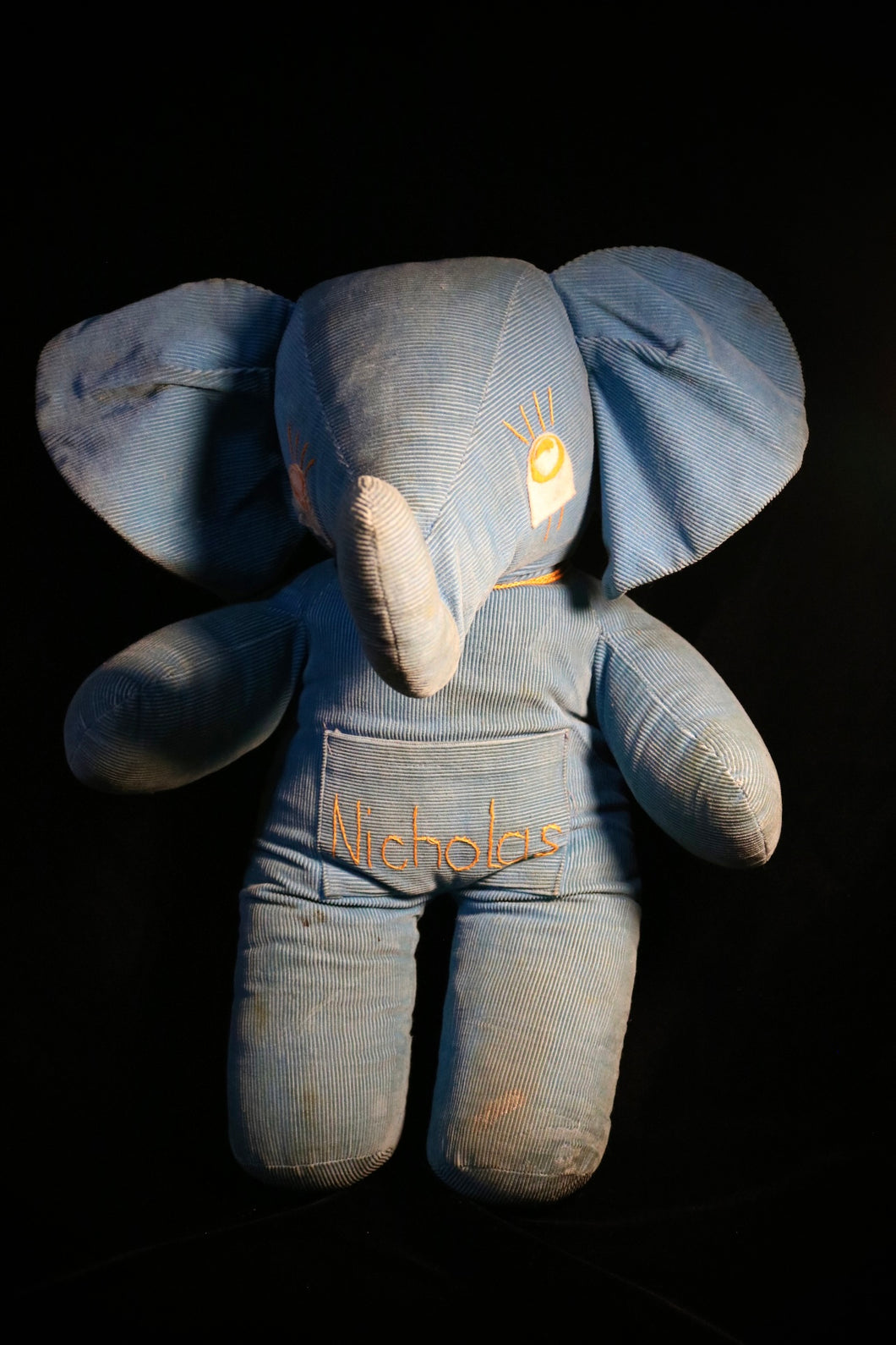 The cutest vintage handmade stuffed elephant