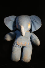 Load image into Gallery viewer, The cutest vintage handmade stuffed elephant