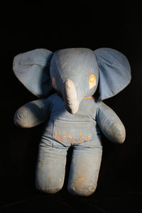 The cutest vintage handmade stuffed elephant