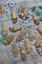 Load image into Gallery viewer, Antique carved feet and hands lot