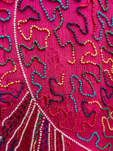 Load image into Gallery viewer, 80s Star Beaded Dress Flapper Colorful Special Event Sequins