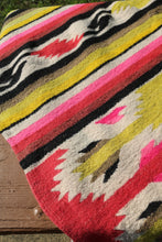 Load image into Gallery viewer, Neon and pink wool pattern rug