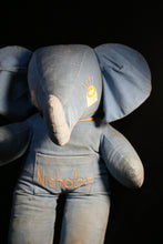 Load image into Gallery viewer, The cutest vintage handmade stuffed elephant