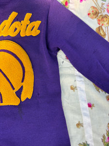 vintage letterman sweater Trojans Mendota 1950s