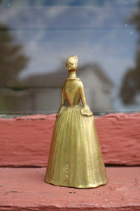 Antique brass lady bell