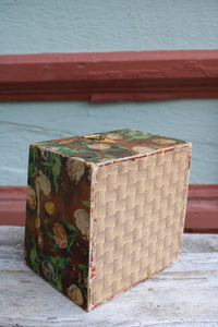 Antique celluloid floral keepsake box