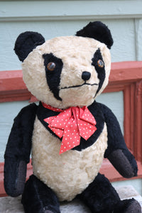 Large vintage panda teddy bear