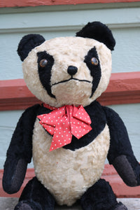 Large vintage panda teddy bear