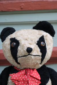 Large vintage panda teddy bear