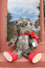 Load image into Gallery viewer, vintage handmade mohair cat stuffed animal