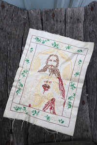 Jesus embroidered wall art religious