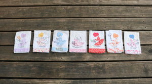 Embroidered 7 days kitchen towels