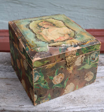 Load image into Gallery viewer, Antique celluloid floral keepsake box